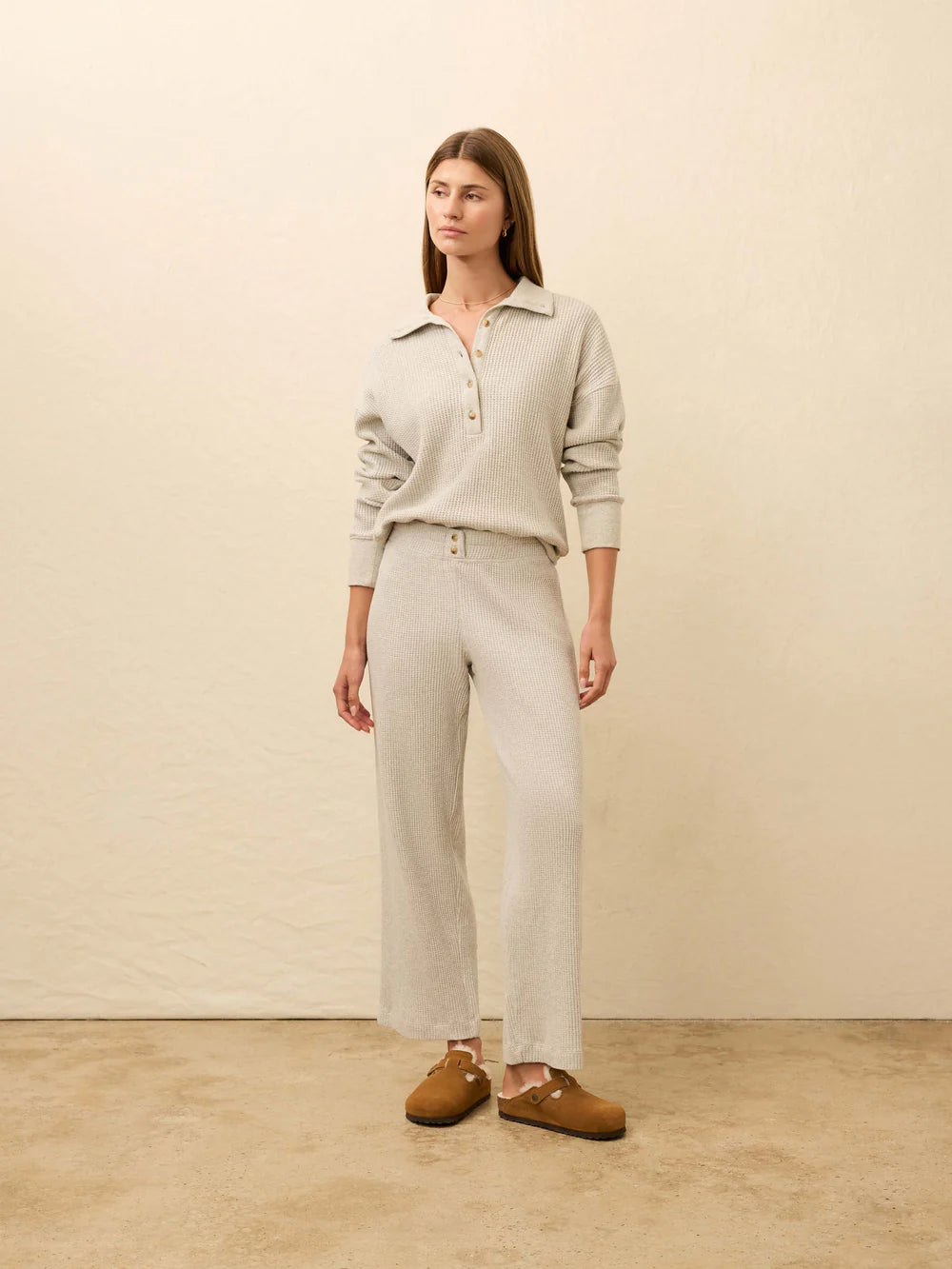 Women's Apres Waffle Pant - Light Grey Heather